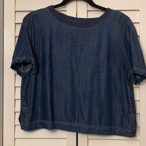 Zara half demon half sweater crop top